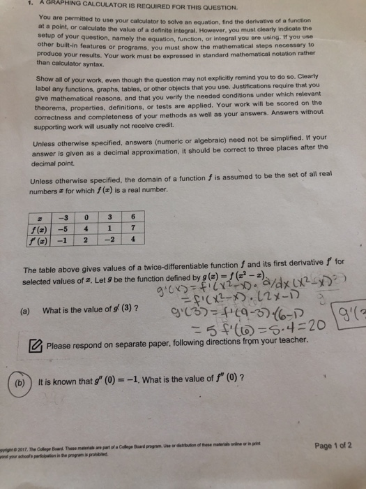 2003 ap calculus ab multiple choice questions and answers