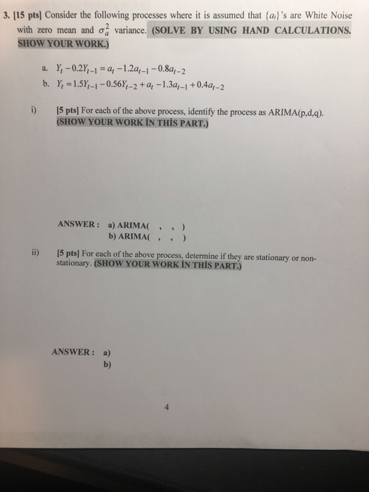 Solved 3. [15 pts) Consider the following processes where it | Chegg.com