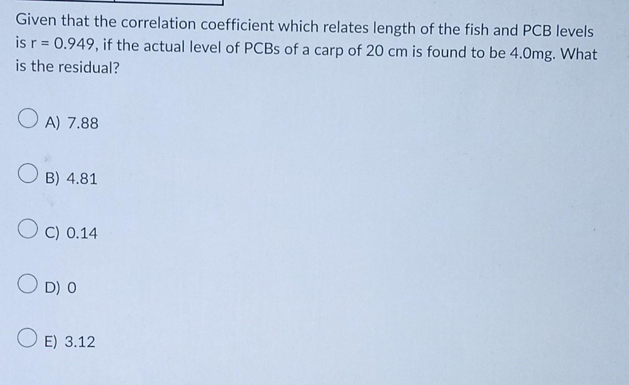 Solved Given that the correlation coefficient which relates | Chegg.com