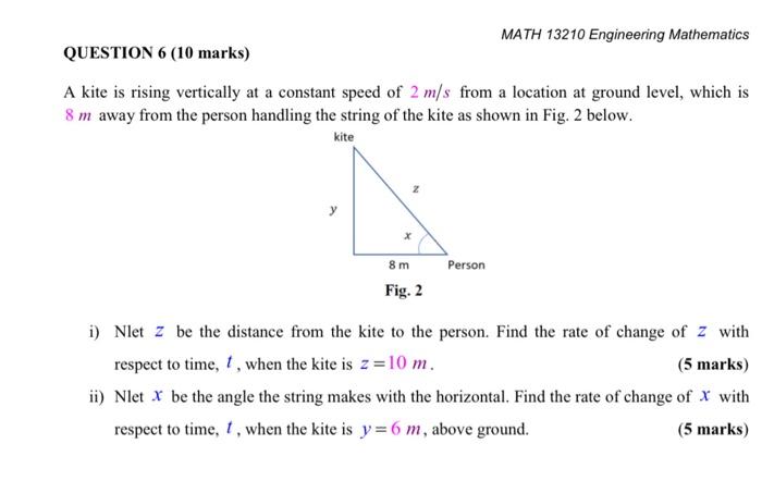Solved MATH 13210 Engineering Mathematics QUESTION 6 (10 | Chegg.com