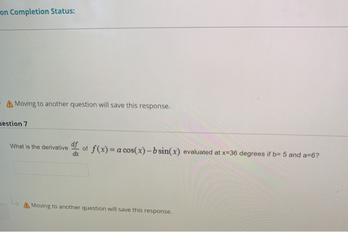 Solved on Completion Status: A Moving to another question | Chegg.com