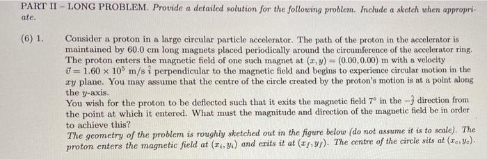 Solved PART II - LONG PROBLEM. Provide a detailed solution | Chegg.com