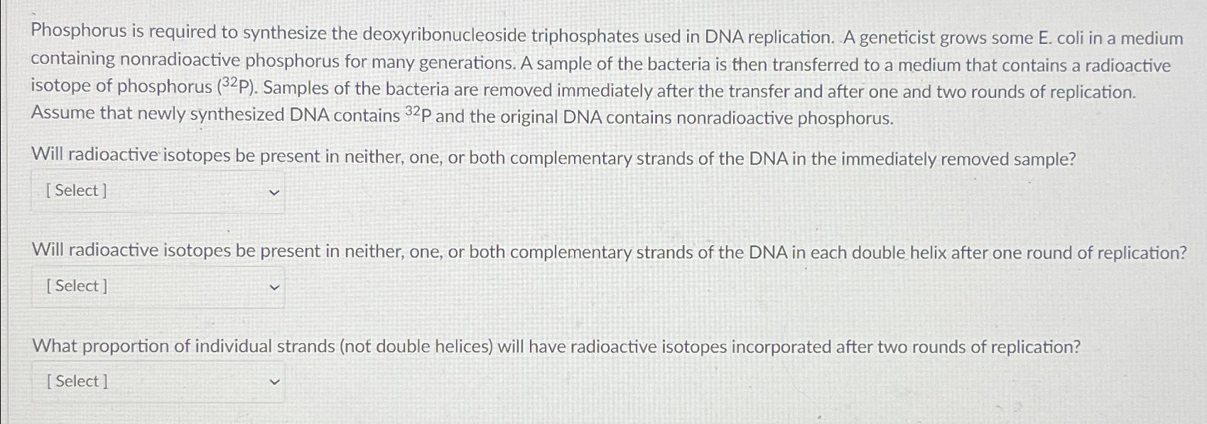 Solved Phosphorus is required to synthesize the