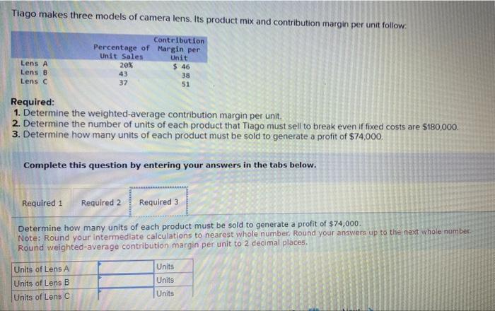 Solved Required: 1. Determine the weighted-average | Chegg.com