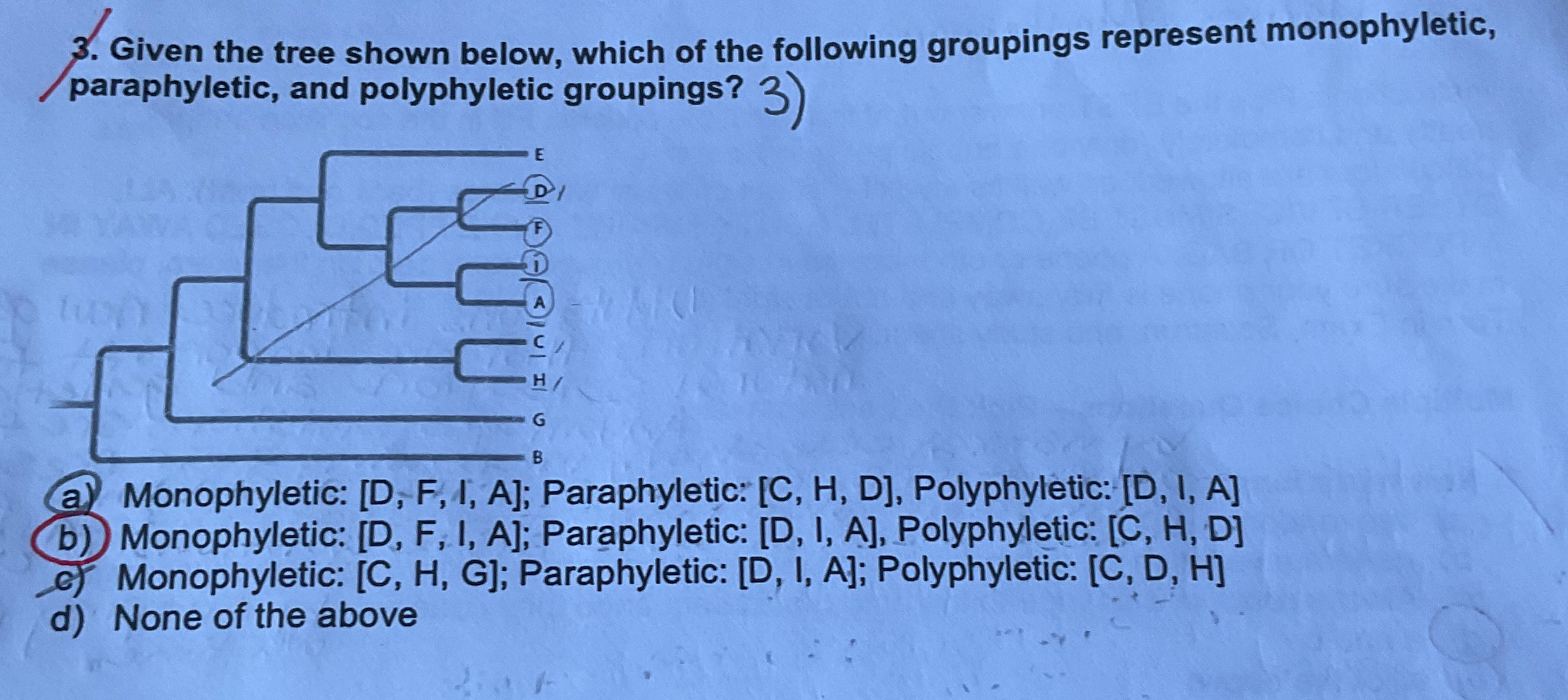 Solved Given the tree shown below, which of the following | Chegg.com