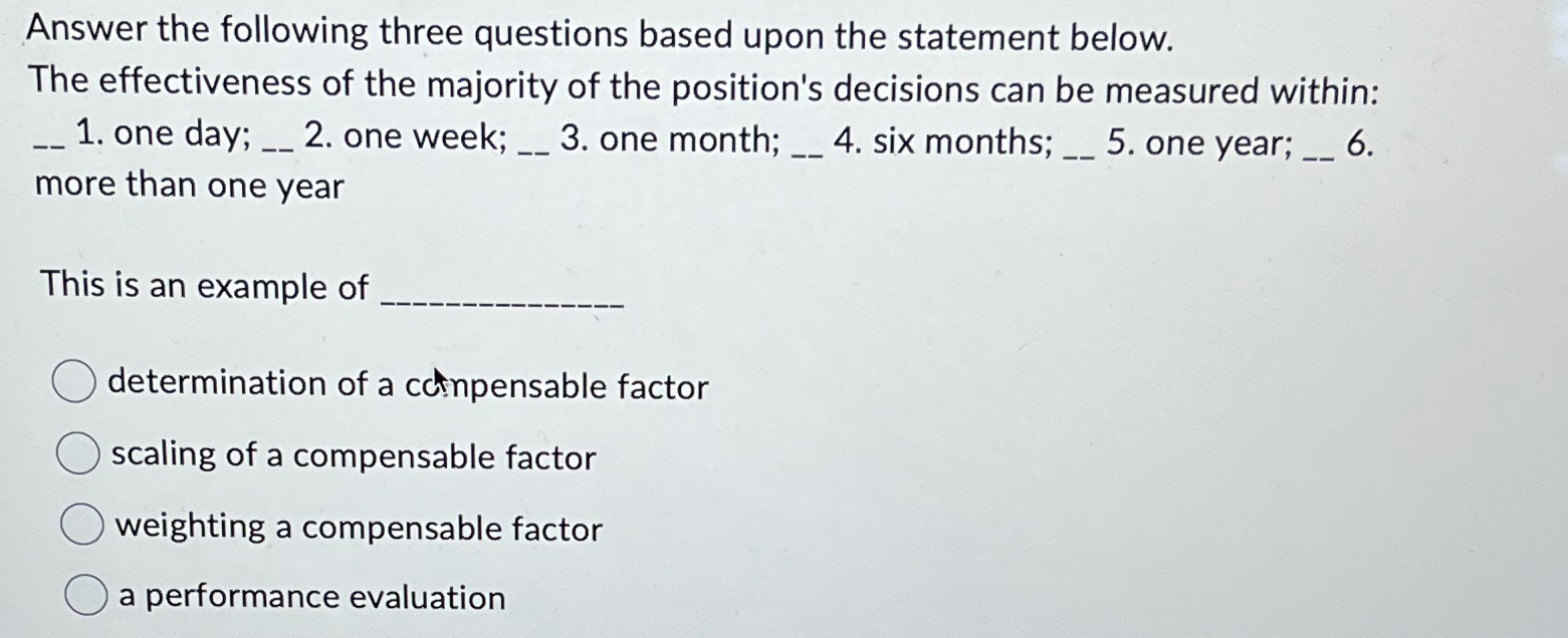 Solved Answer the following three questions based upon the | Chegg.com