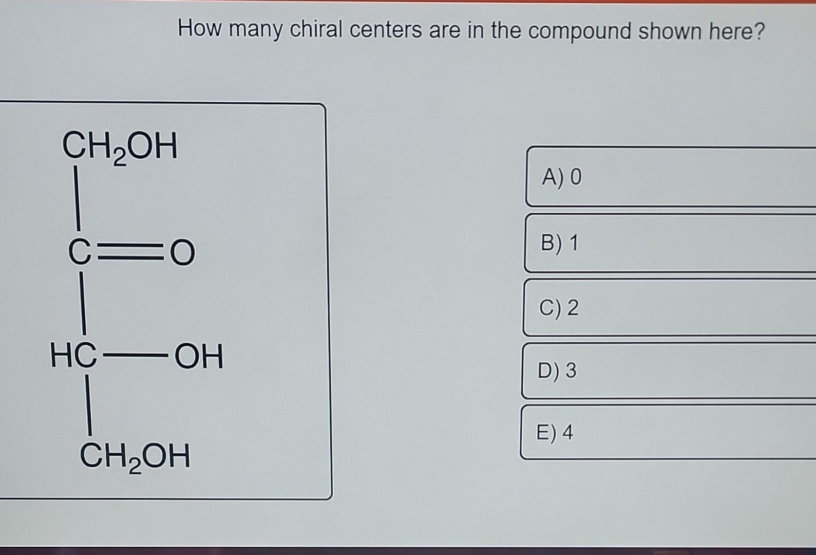 How Many Chiral Centers Are In The Compound Shown Here