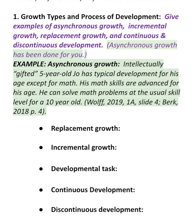 is development continuous or discontinuous