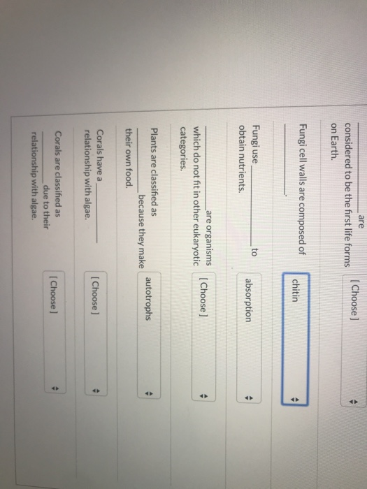 Choose The Word/phrase From The Right To Complete The | Chegg.com