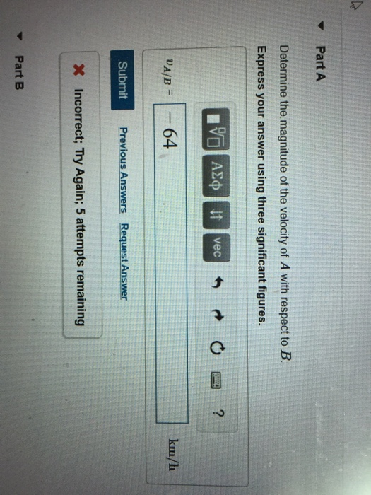 Solved At the instant shown in (Figure 1), car A has a speed | Chegg.com