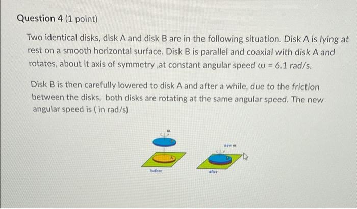 Solved Two Identical Disks, Disk A And Disk B Are In The | Chegg.com