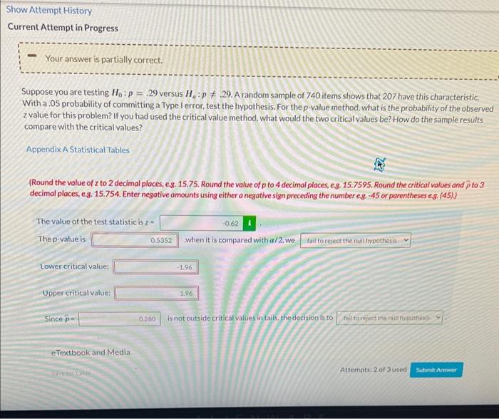 Solved Suppose You Are Testing Ho P 29 Versus H P 3848