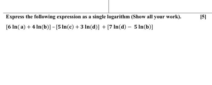 Solved Express the following expression as a single | Chegg.com