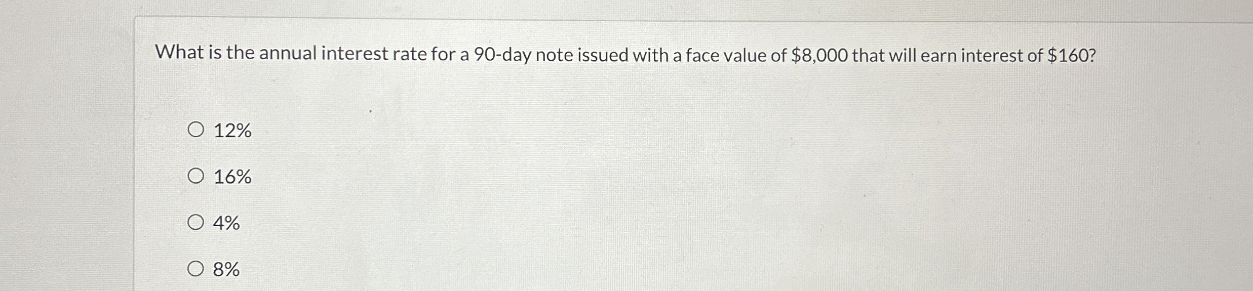 Solved What is the annual interest rate for a 90-day note | Chegg.com
