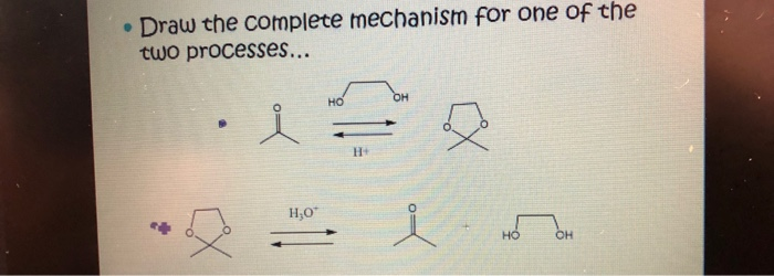 Solved Draw the complete mechanism for one of the two | Chegg.com
