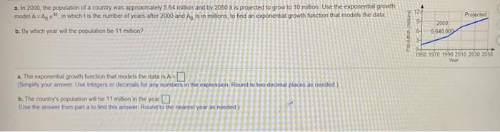Solved The exponential model A021820.02% describes the | Chegg.com