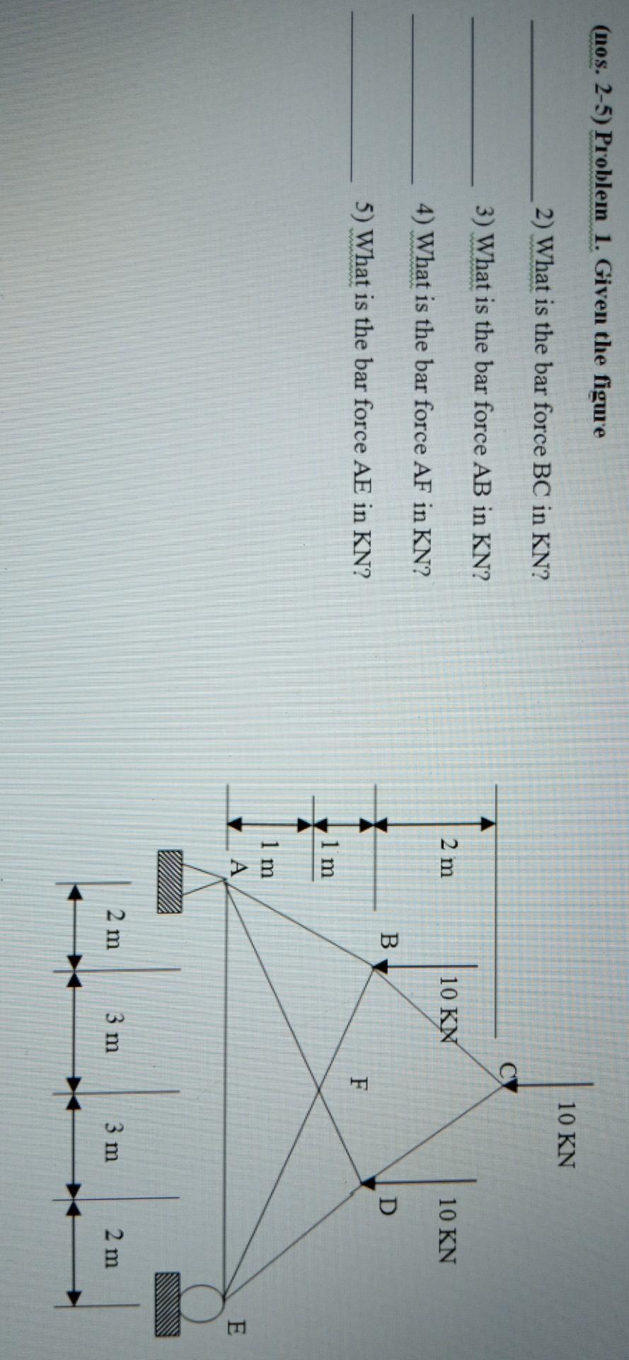 Solved REMEMBER: A bar force is a vector quantity so it | Chegg.com