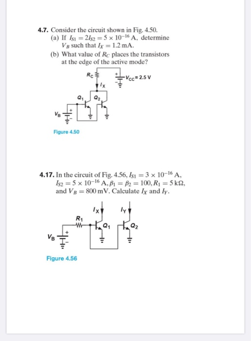 Solved 4.7. Consider The Circuit Shown In Fig. 4.50. (a) If | Chegg.com