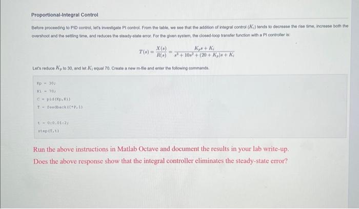 Solved MATLAB CODE We will consider the following | Chegg.com