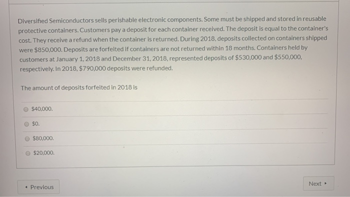 Solved Diversified Semiconductors sells perishable | Chegg.com