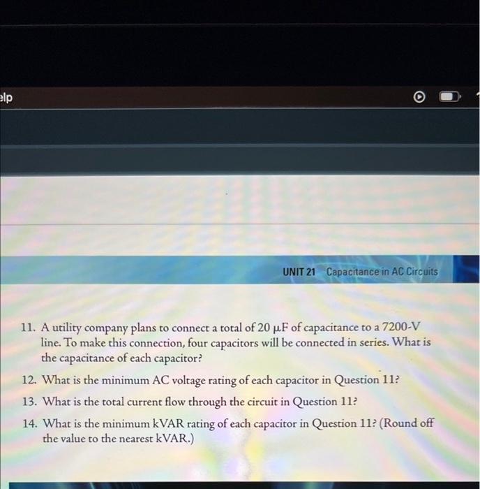 Solved 1. Can current flow through a capacitor? 2. What two | Chegg.com