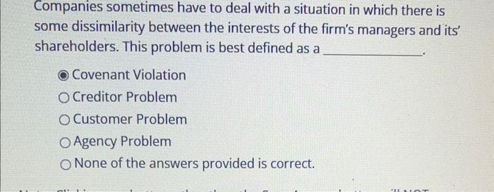 Solved Companies sometimes have to deal with a situation in | Chegg.com