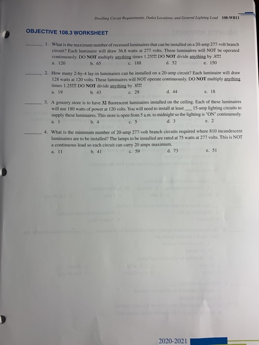 Solved Dwelling Circuir Requirements, Outler Locations, and 