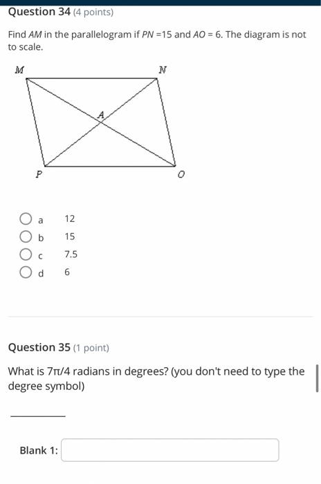 Solved Question 33 (4 points) Assume the figure below is a | Chegg.com