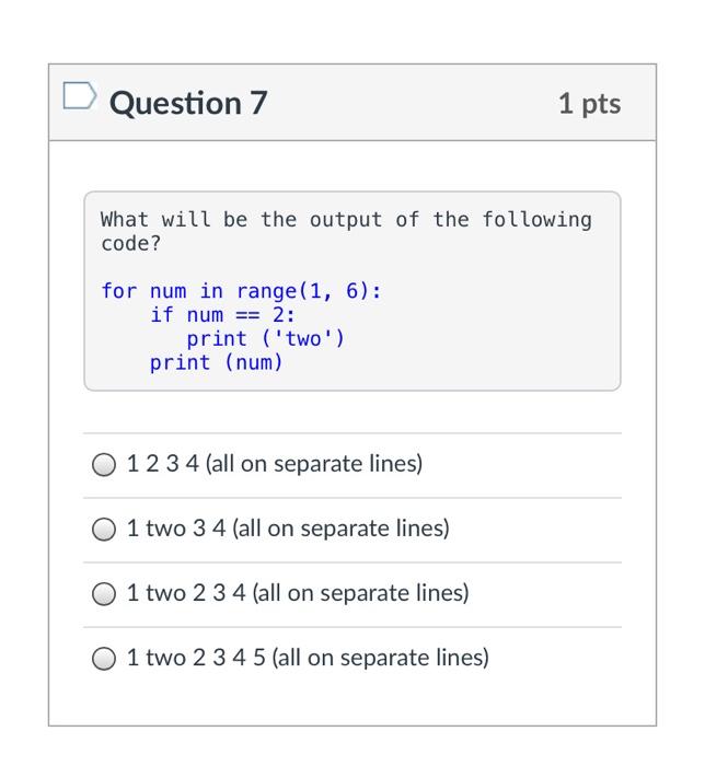 Solved Question 1 1 pts Which of the following is not a | Chegg.com