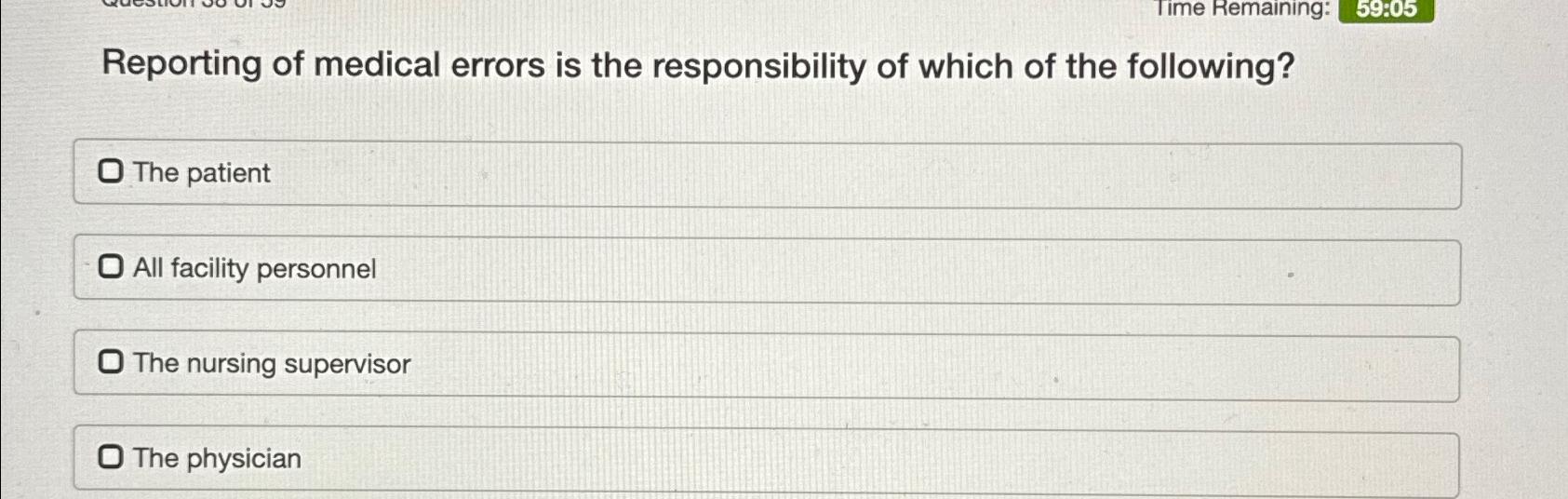 reporting errors in nursing