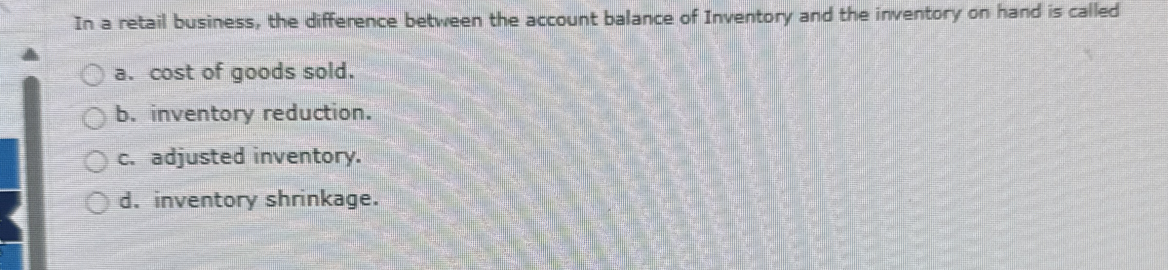 Solved In a retail business, the diffienence between the | Chegg.com