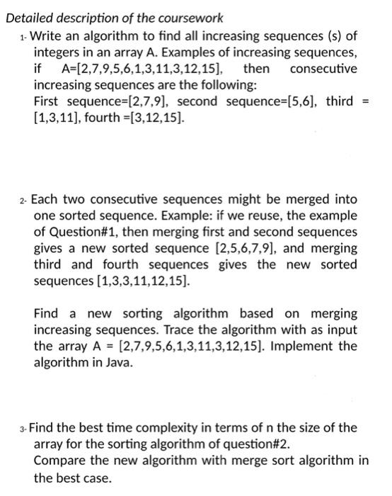 Solved Detailed description of the coursework 1- Write an | Chegg.com