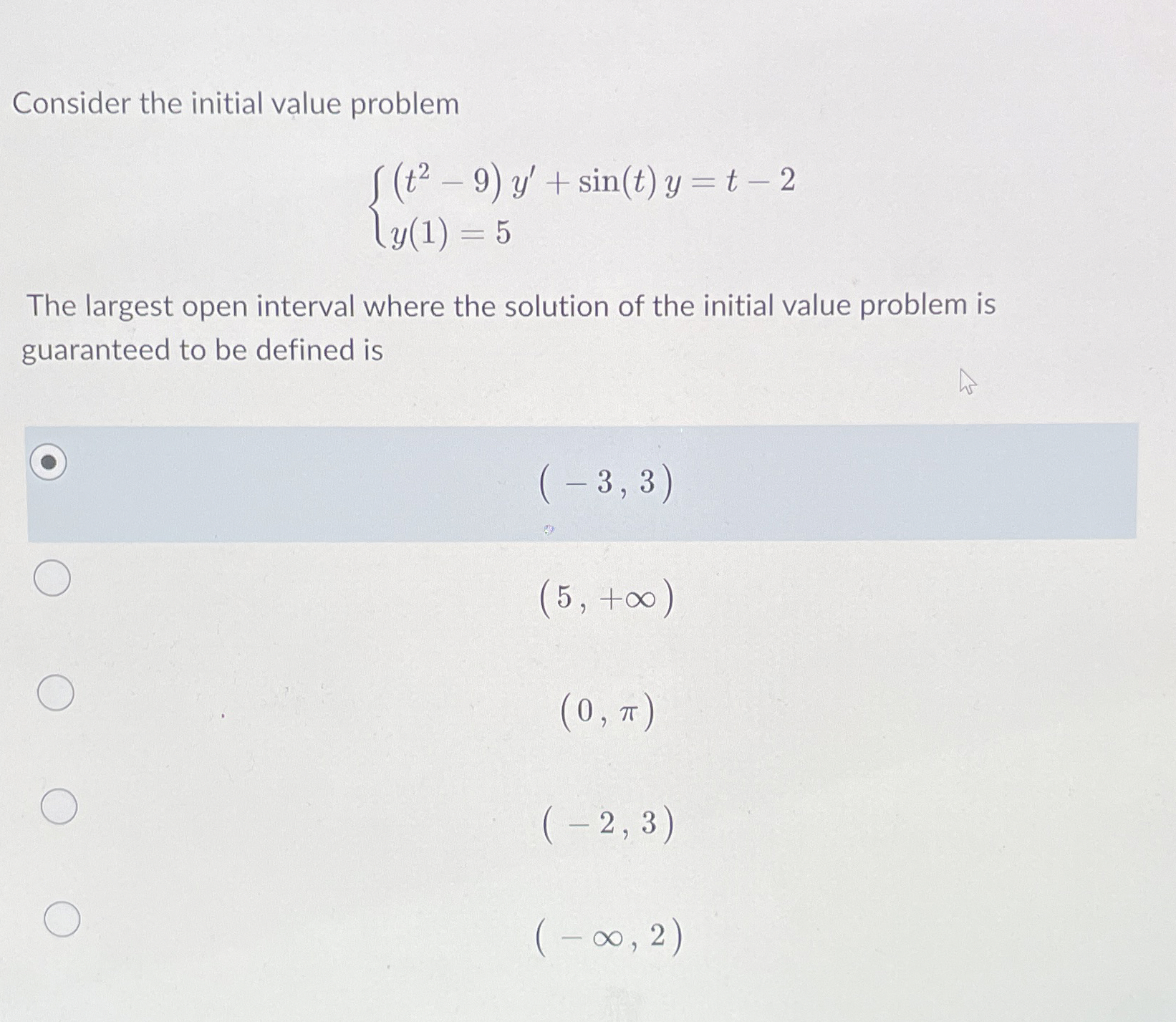 Solved Consider the initial value | Chegg.com
