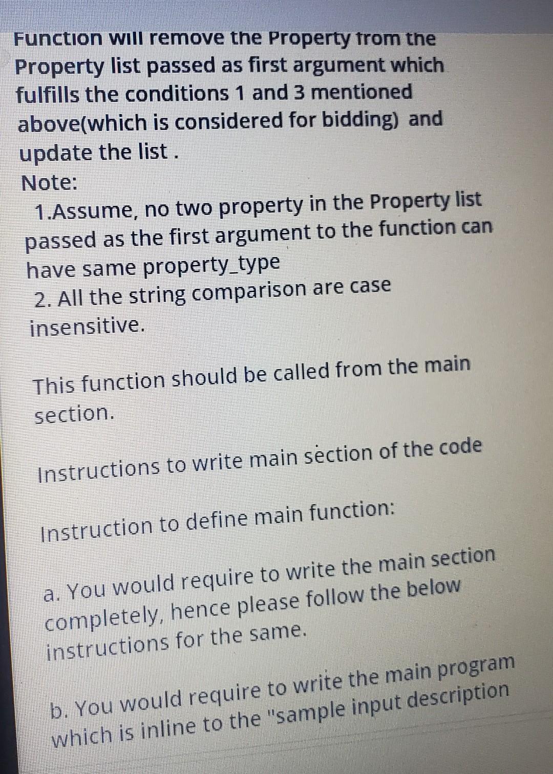 Solved Create a class Property with the below attributes: | Chegg.com