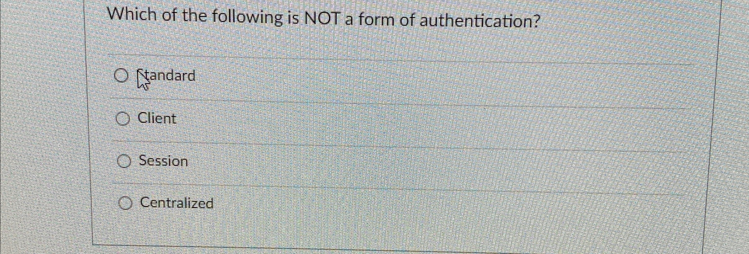 Solved Which of the following is NOT a form of | Chegg.com