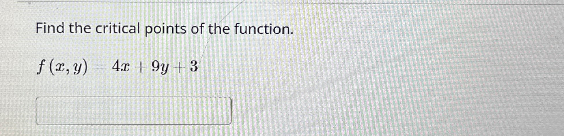 Solved Find the critical points of the | Chegg.com