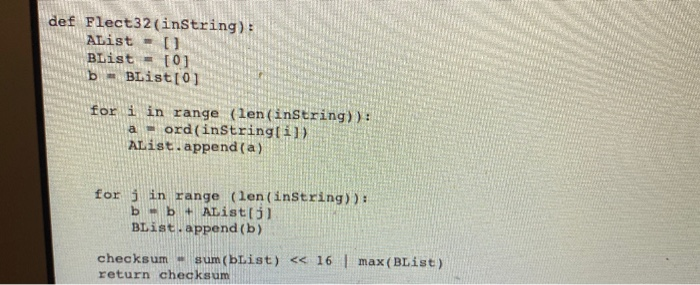 Solved when using this code on python what is another way to | Chegg.com