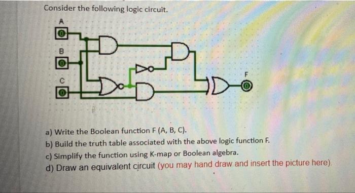 Solved Consider The Following Logic Circuit. B O More C Do 0 | Chegg.com