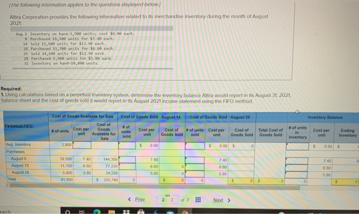 Solved [The following information applies to the questions | Chegg.com