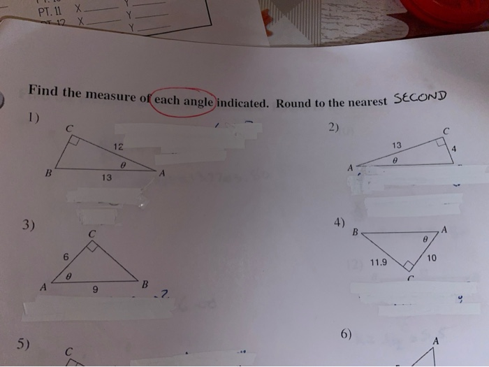 Solved It Says Find The Measure Of Each Angle Indicated And | Chegg.com