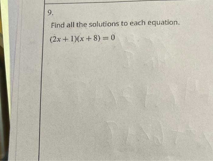 3x 8 2x 1 solutions