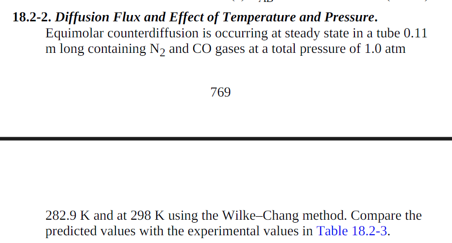 Solved 18.2-2. ﻿Diffusion Flux and Effect of Temperature and | Chegg.com
