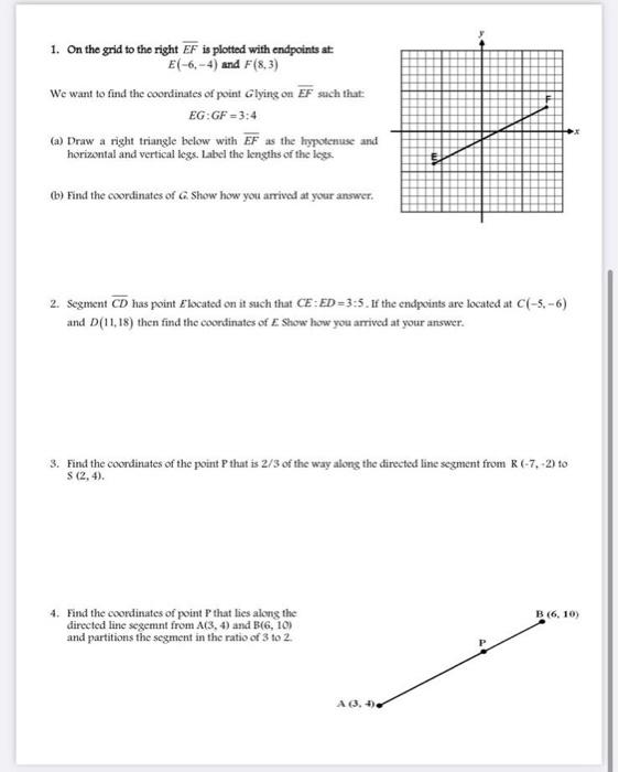 draw and label line ef