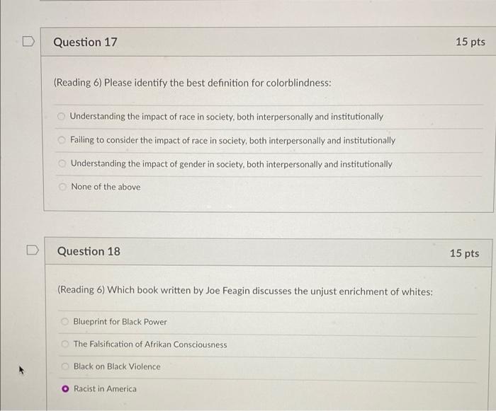 Solved Question 4 15 pts (Reading 1) Africana Studies can be | Chegg.com