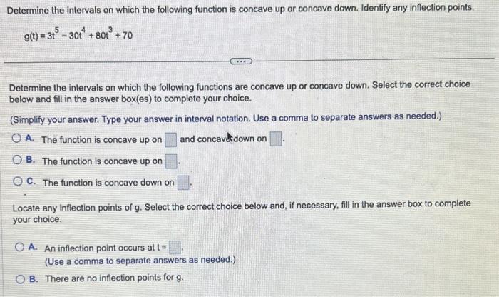 Solved Determine the intervals on which the following | Chegg.com