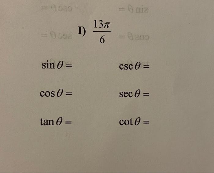 unit circle with all 6 trig functions