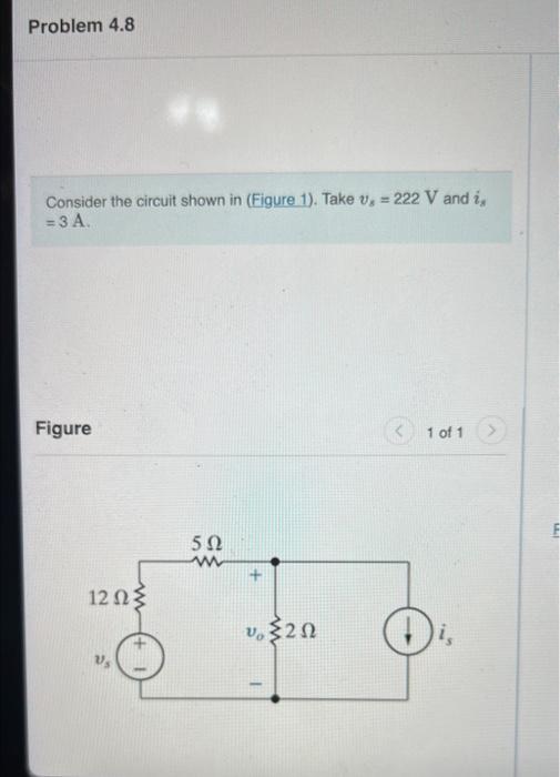 Solved Consider the circuit given in the figure. Take Vs =