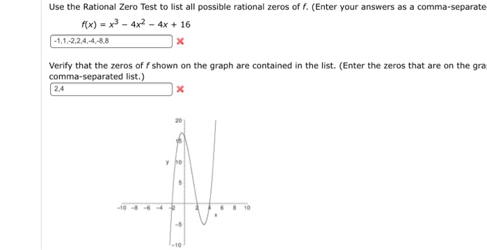 Solved Find all the zeros of the function. (Enter your | Chegg.com