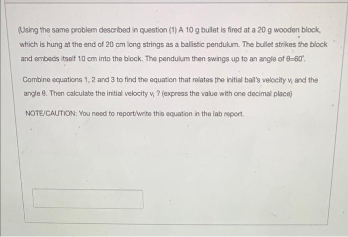 Solved (Using the same problem described in question (1) A | Chegg.com