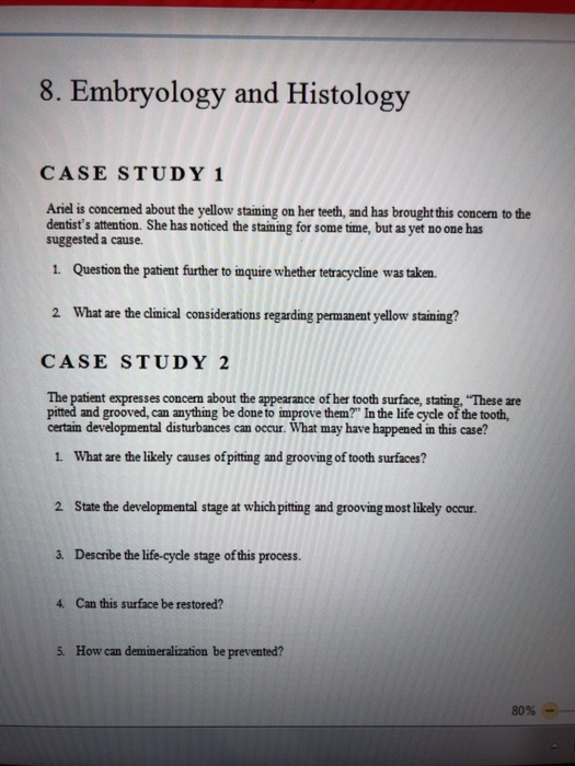 histology case study high school